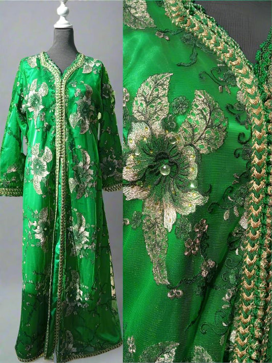 Luxury 2 piece Vintage Moroccan Wedding Caftan