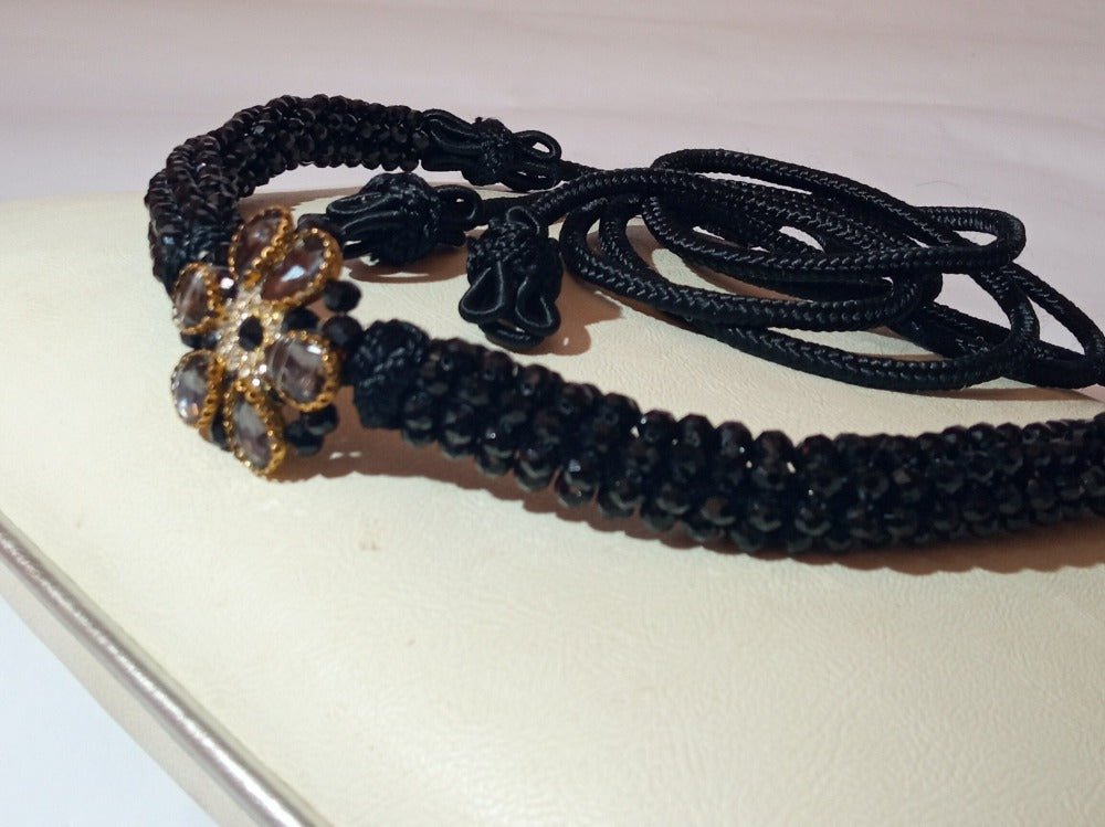 New Gorgeous Black Moroccan Caftan Belt (Majdoul)