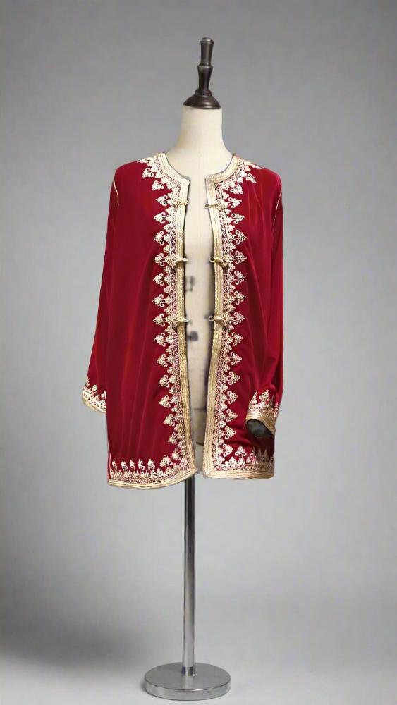 moroccan hand embroidered jacket for woman 