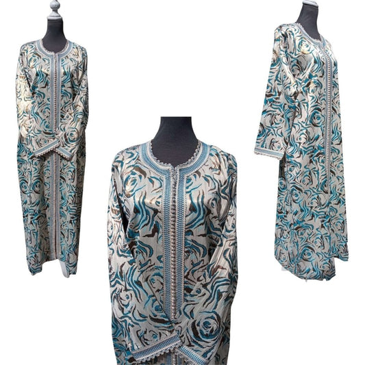 vintage moroccan brocade caftan