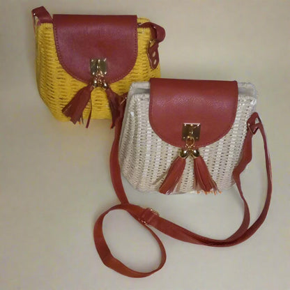 Summer crossbody Wicker bag for women