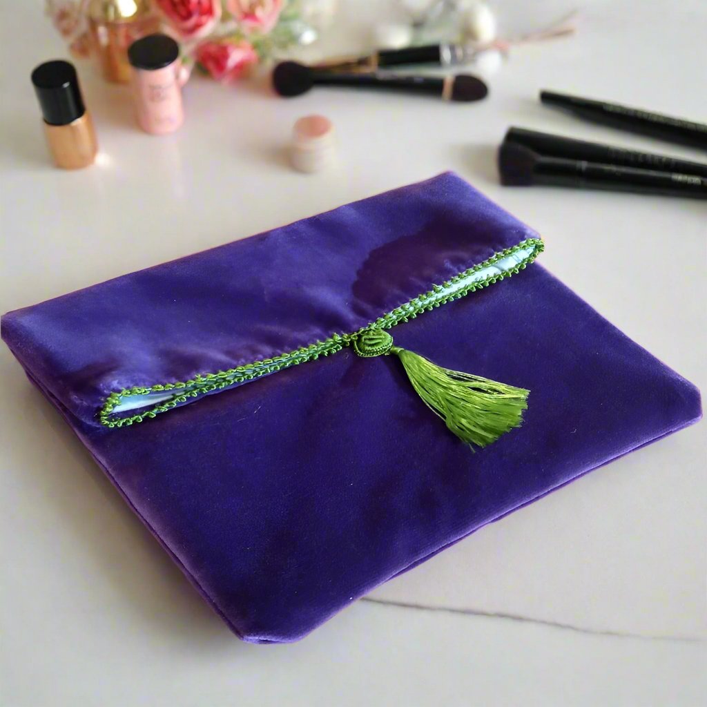 Fold over Clutch Velvet bags accessory