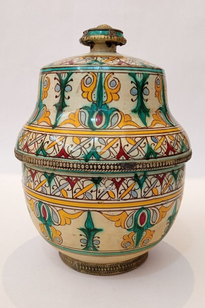 Vintage Moorish Moroccan CERAMIC Bowl - Free Shipping Worldwide 