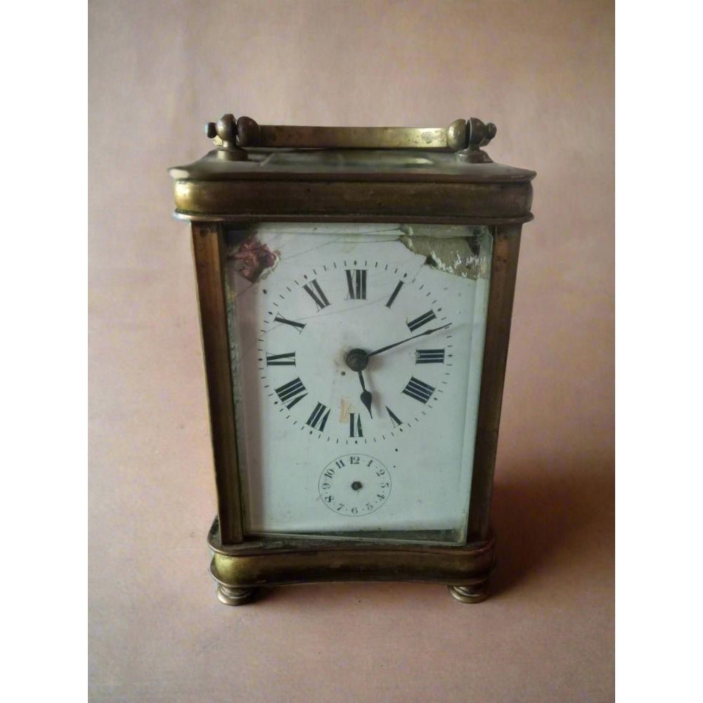 Rare Early 19th Antique French Bronze Carriage Clock - At Heritage Handmade - Heritage Handmade