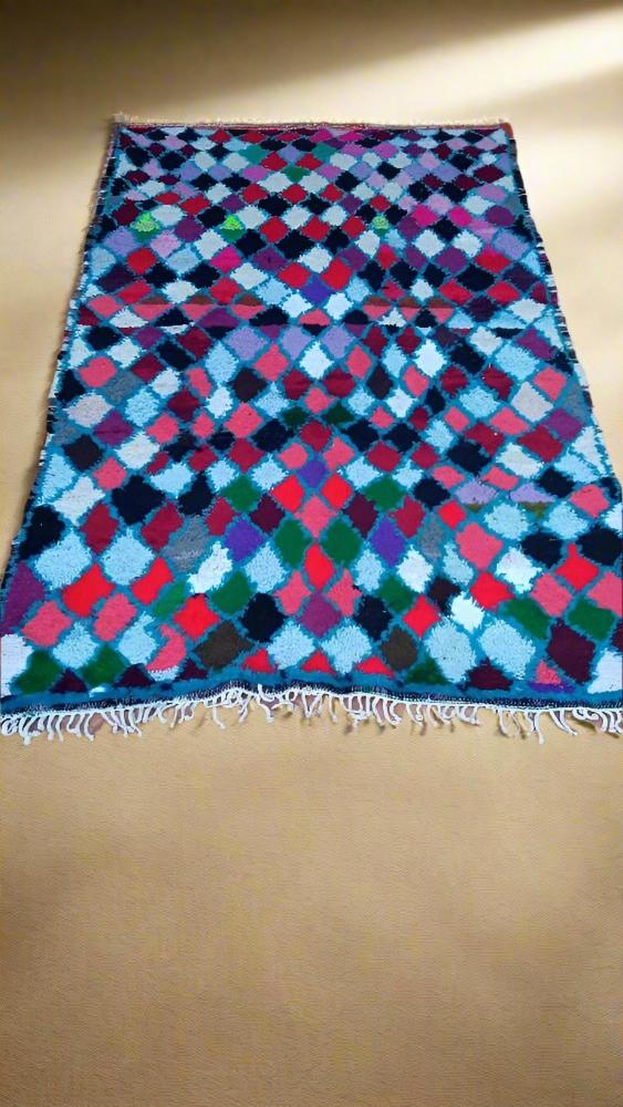 Recycled Multicolore Boucharouite Rug 9'× 4' - Heritage Handmade