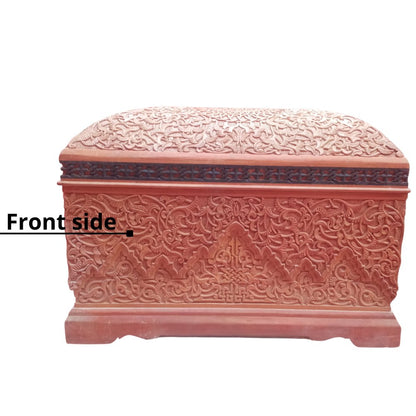 Moroccan Hand Carved Wood Trunk at Heritage Handmade - Heritage Handmade1stdibscamphor wood chest