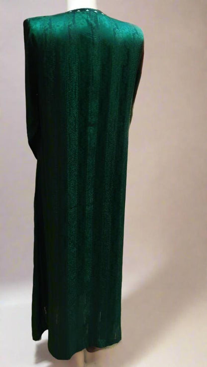 Royal Green Moroccan wedding Kaftan dress - Nikkah dress - Heritage Handmade