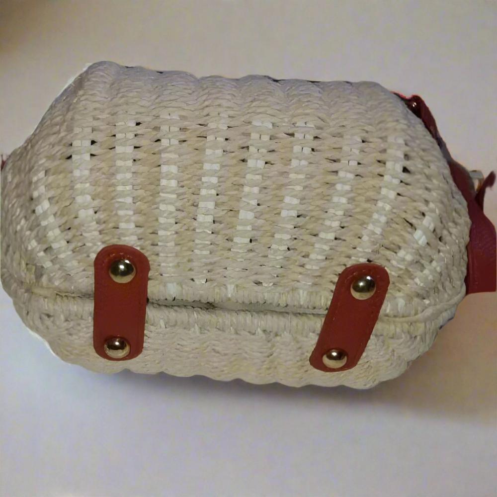 Summer crossbody Wicker bag for women - Heritage Handmade