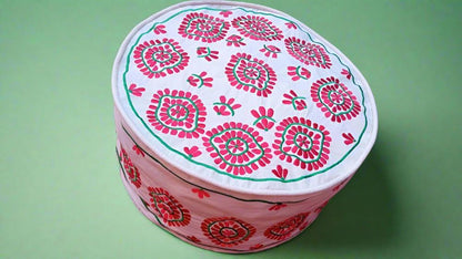 Unique Embroidered Moroccan Cotton floor pouf - Heritage Handmade