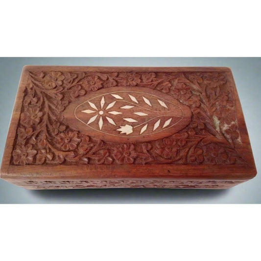 Vintage Wooden Jewelry Box - Heritage Handmade