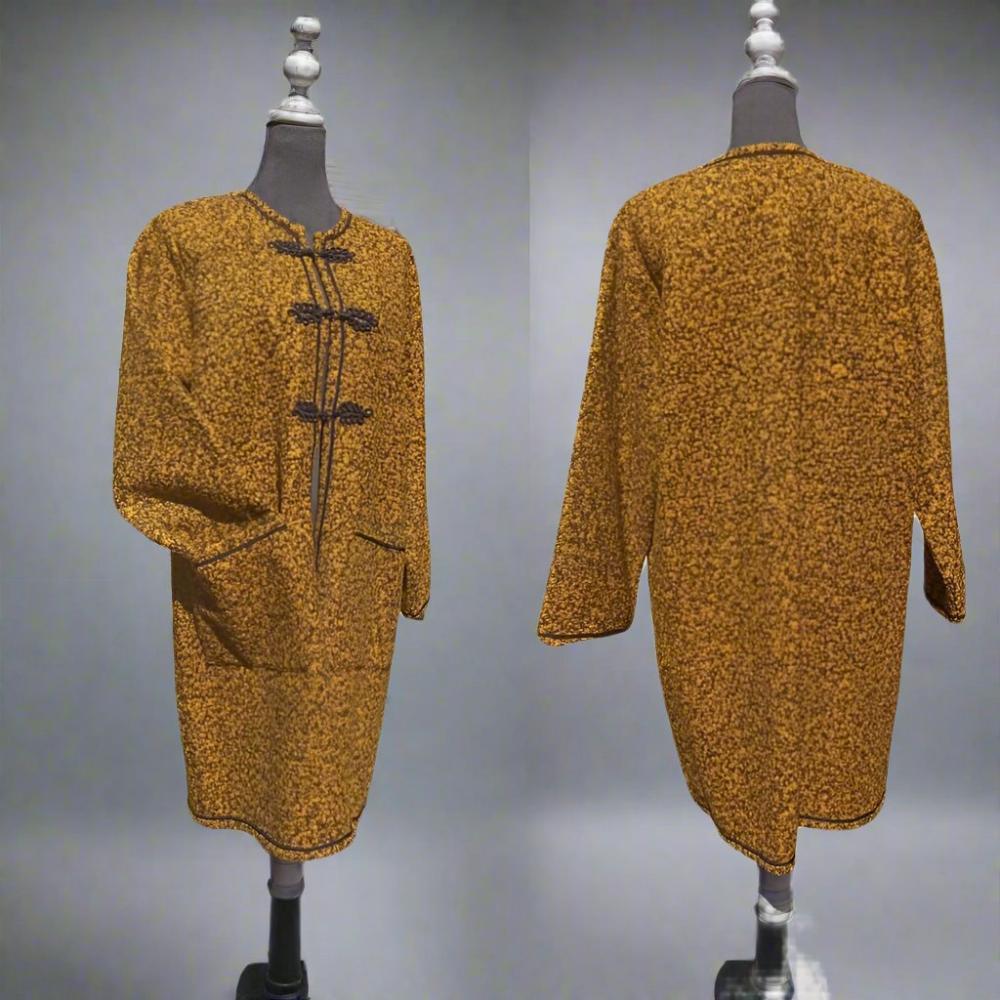 Winter ladies Mustard wool coat - Heritage Handmade